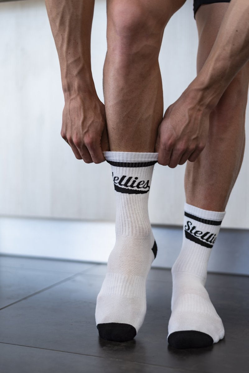 Stellies Socks in Solid White