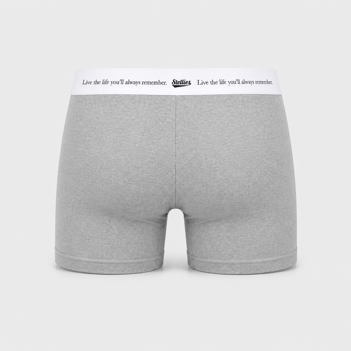 Men's Premium Cotton Boxer Briefs in Heather Grey