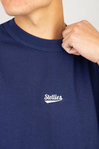 Skinny Dip Print Tee in Midnight Blue