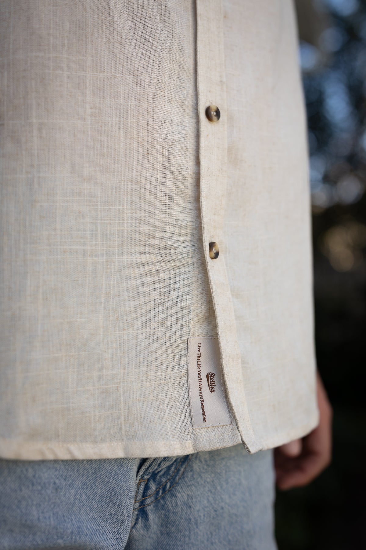 Luxe Linen Shirt in Natural Echru
