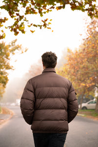 (PRE-ORDER)Men’s First Edition Puffer Jacket in Espresso