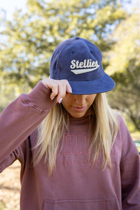 80’s Flat Brim Cap in Navy