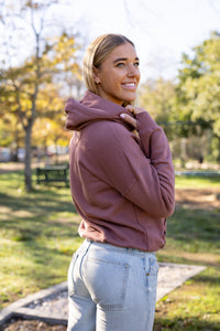 Daydreamer Fleece Hoodie in Prune