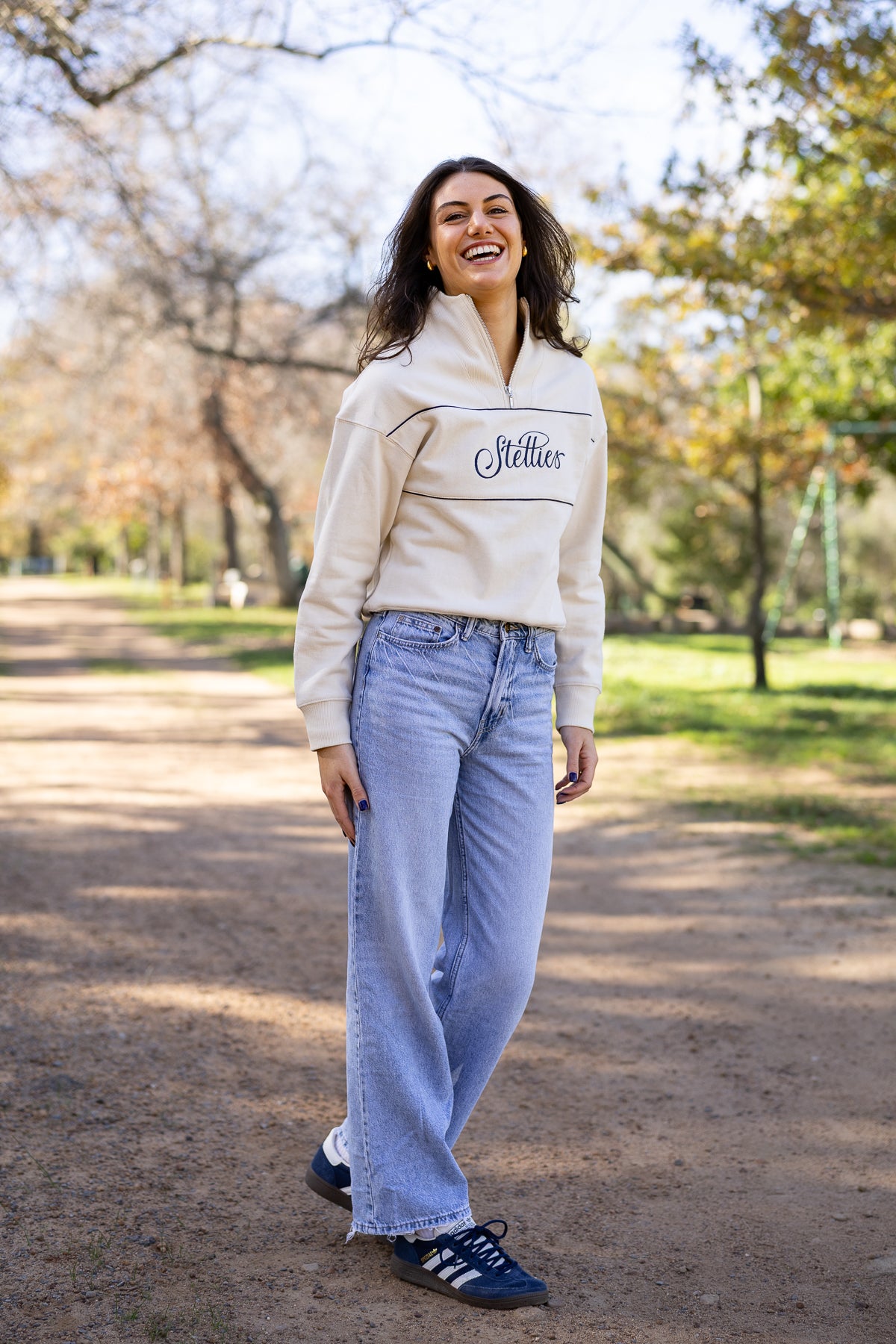Voyager Rib Neck Quarter-Zip Pullover in Winter White