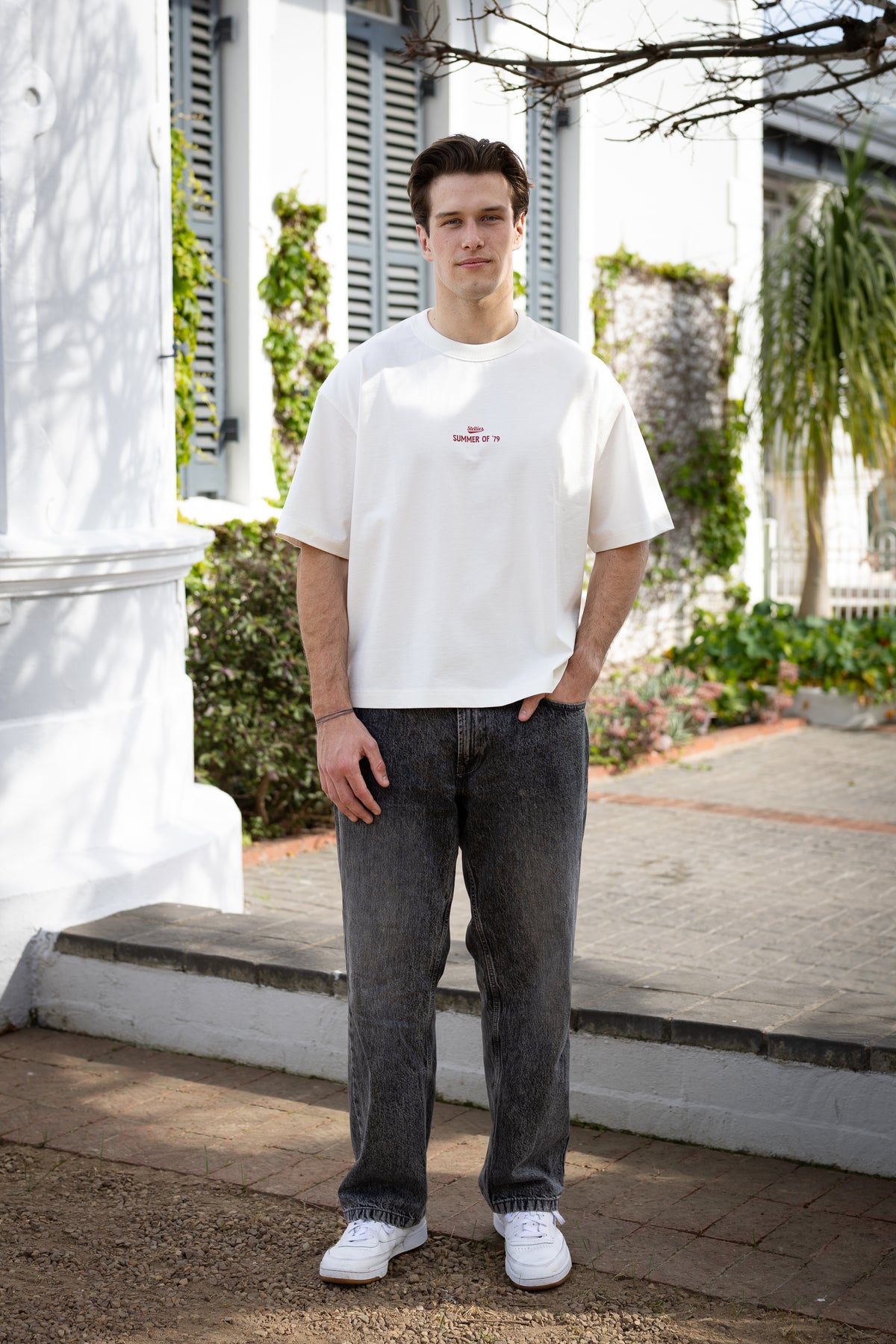 Summer of '79 Box Fit Tee in Ivory
