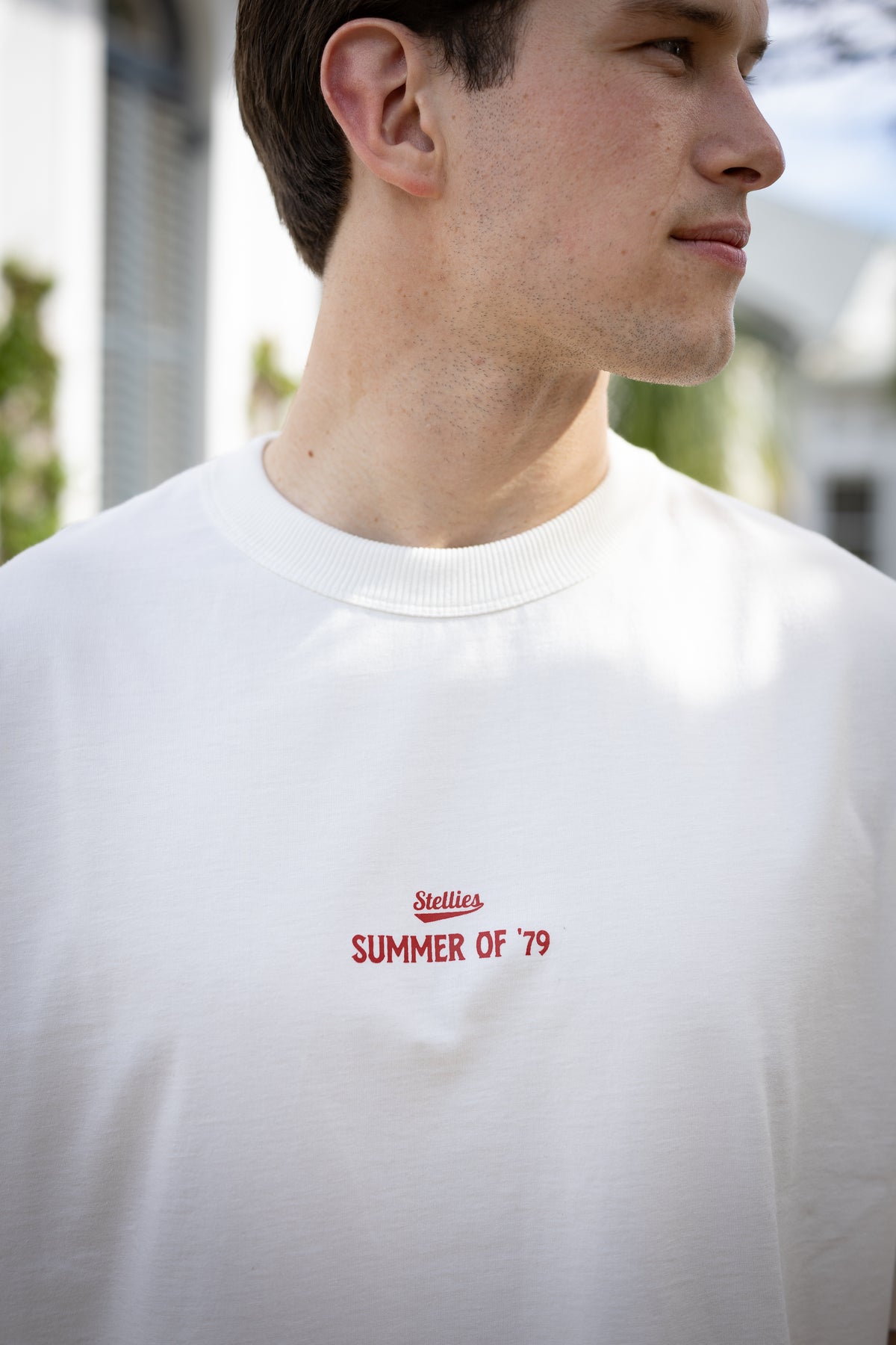 Summer of '79 Box Fit Tee in Ivory