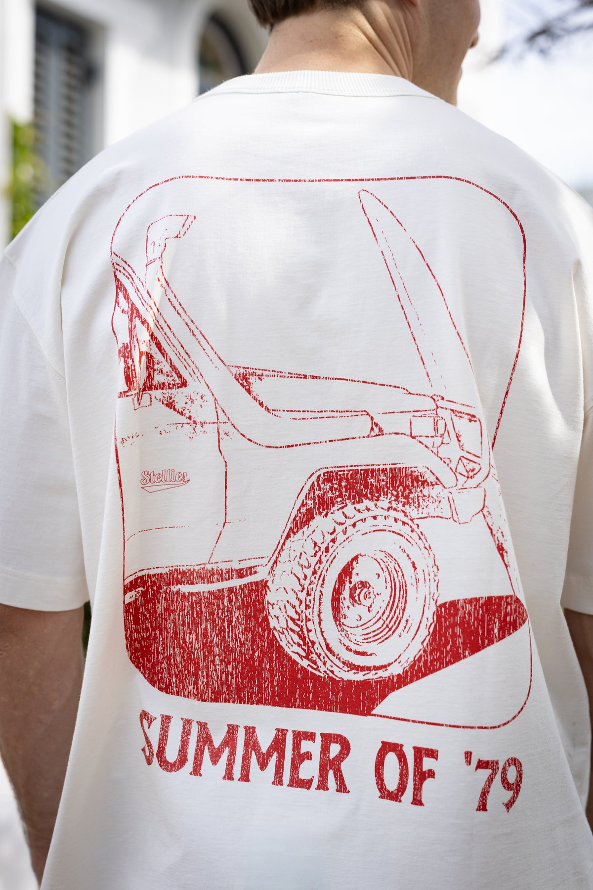 Summer of '79 Box Fit Tee in Ivory