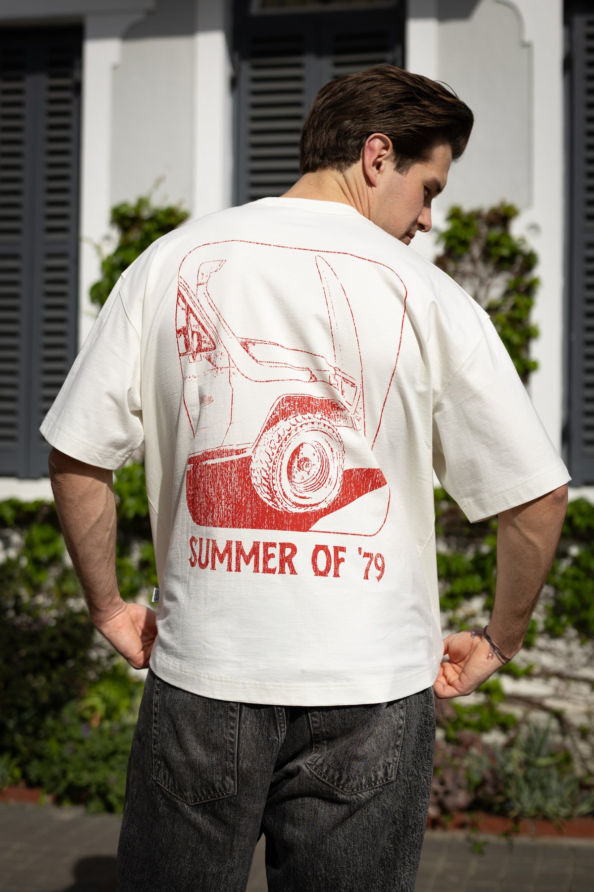 Summer of '79 Box Fit Tee in Ivory