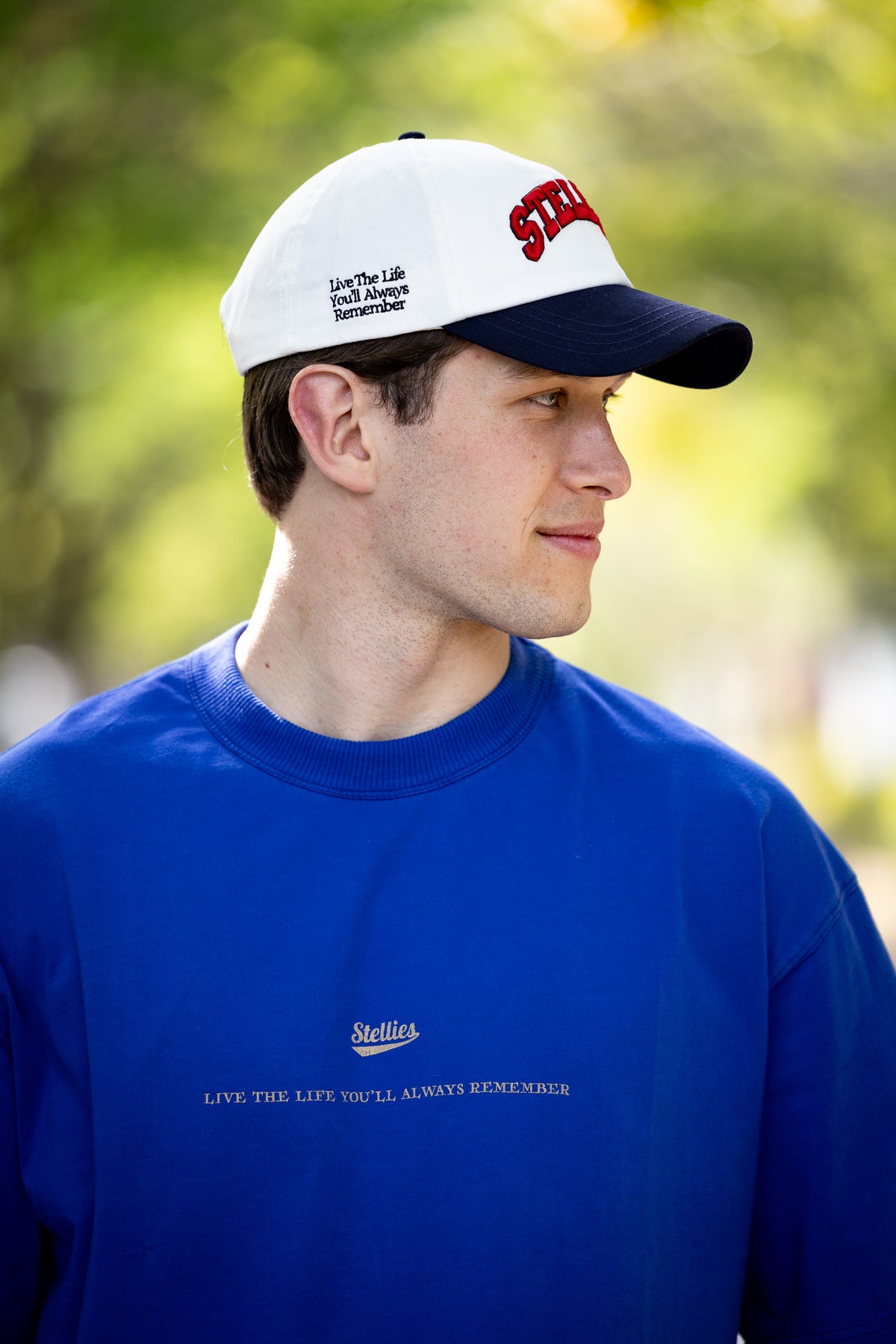 The Basketball Cap - Navy & White