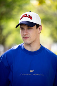 The Basketball Cap - Navy & White