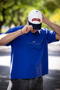The Basketball Cap - Navy & White