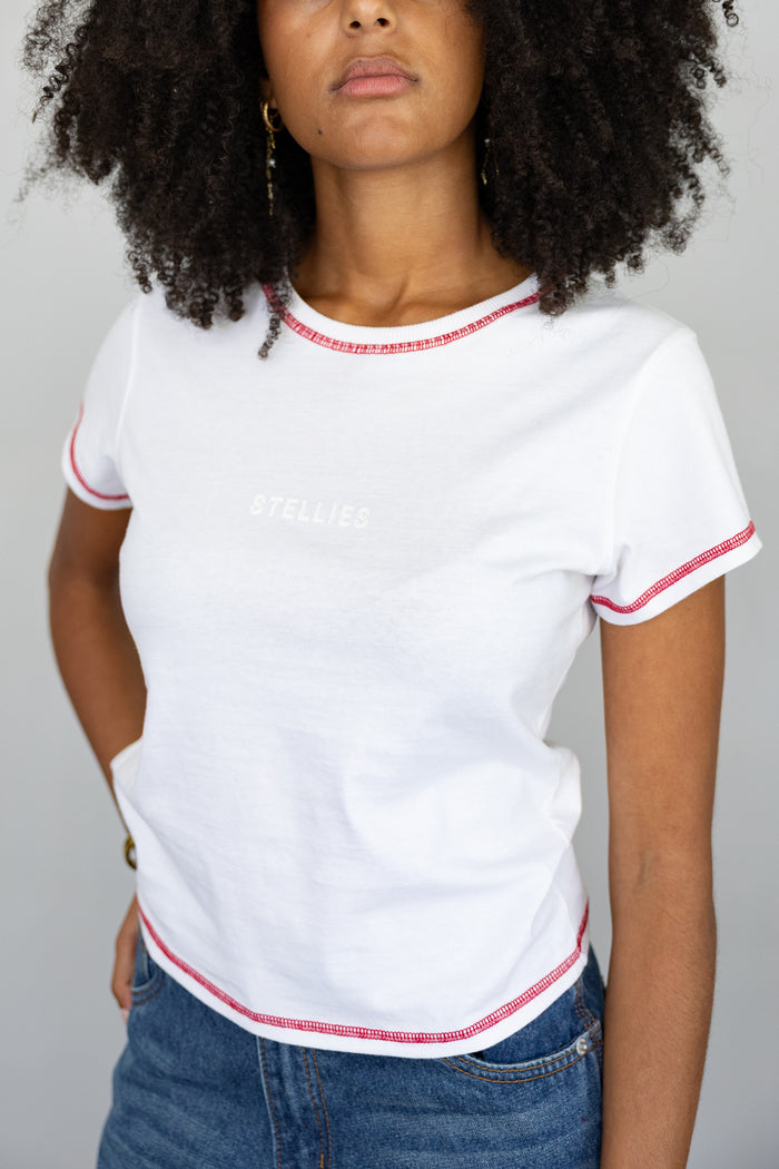 Ladies Relaxed Tee in White
