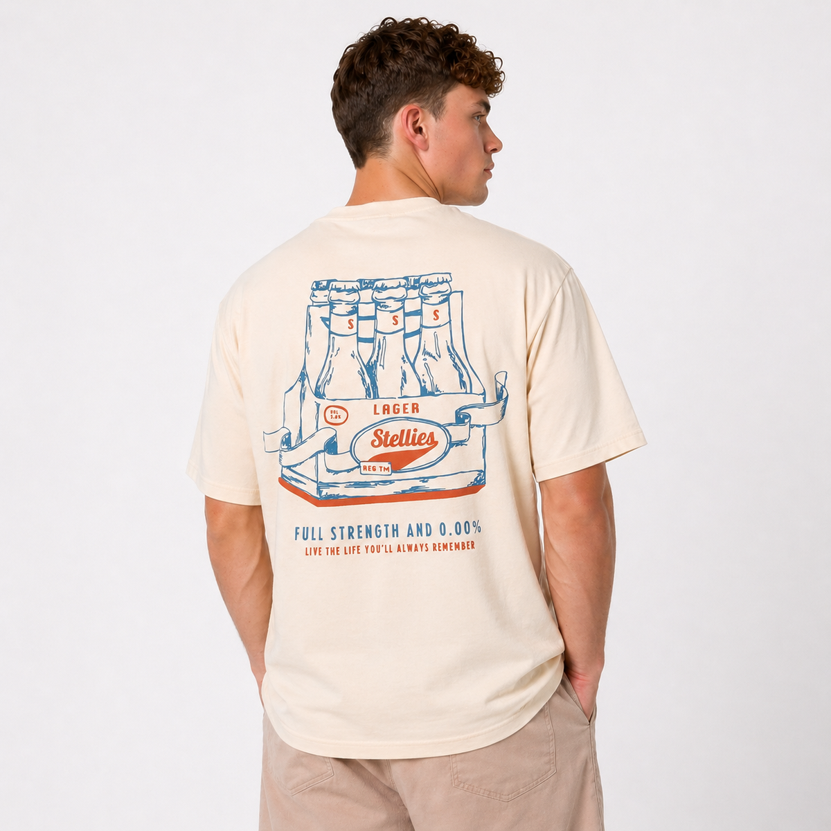 Gas Station Relaxed Tee in Creme