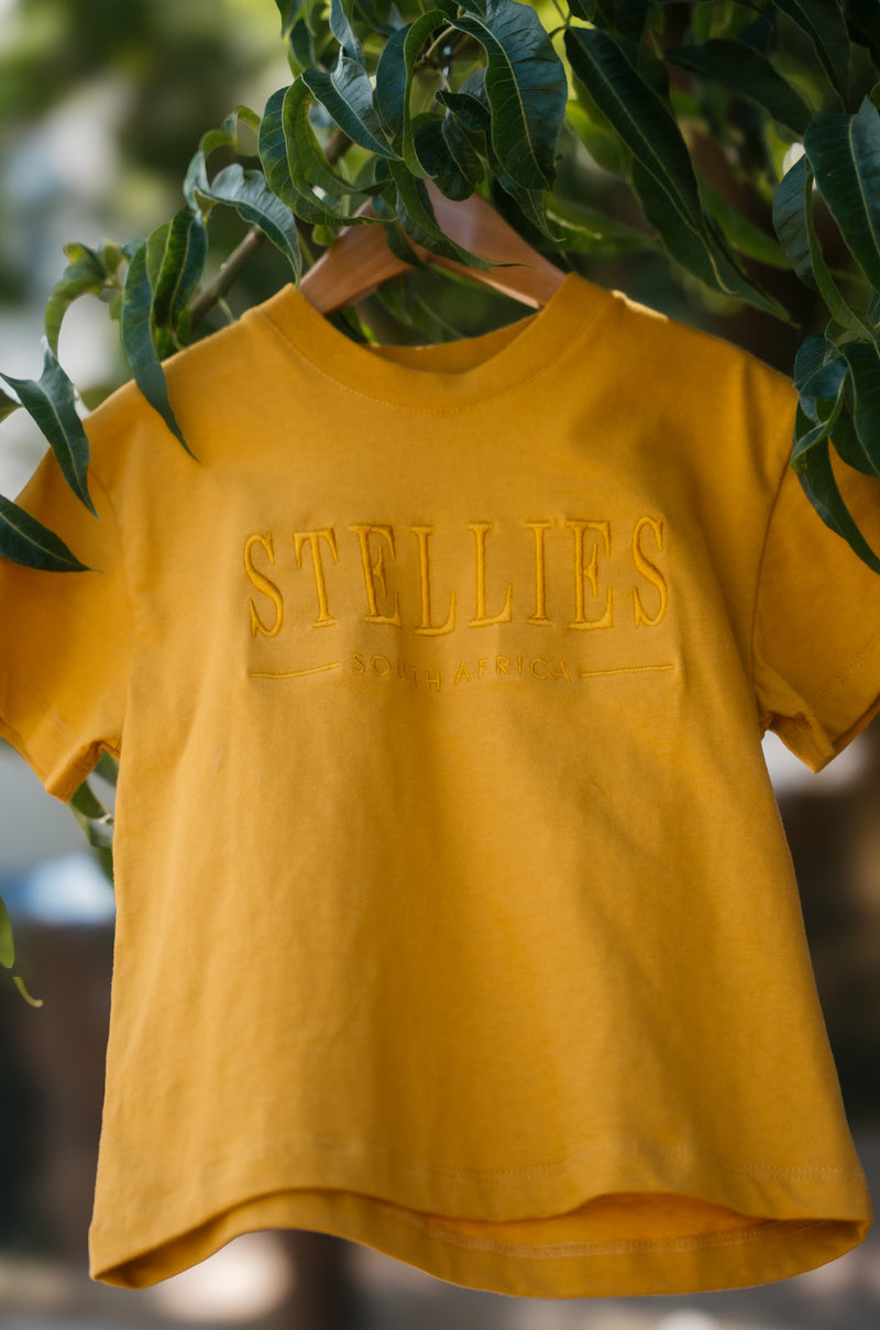 Signature Kids Tee in Mustard