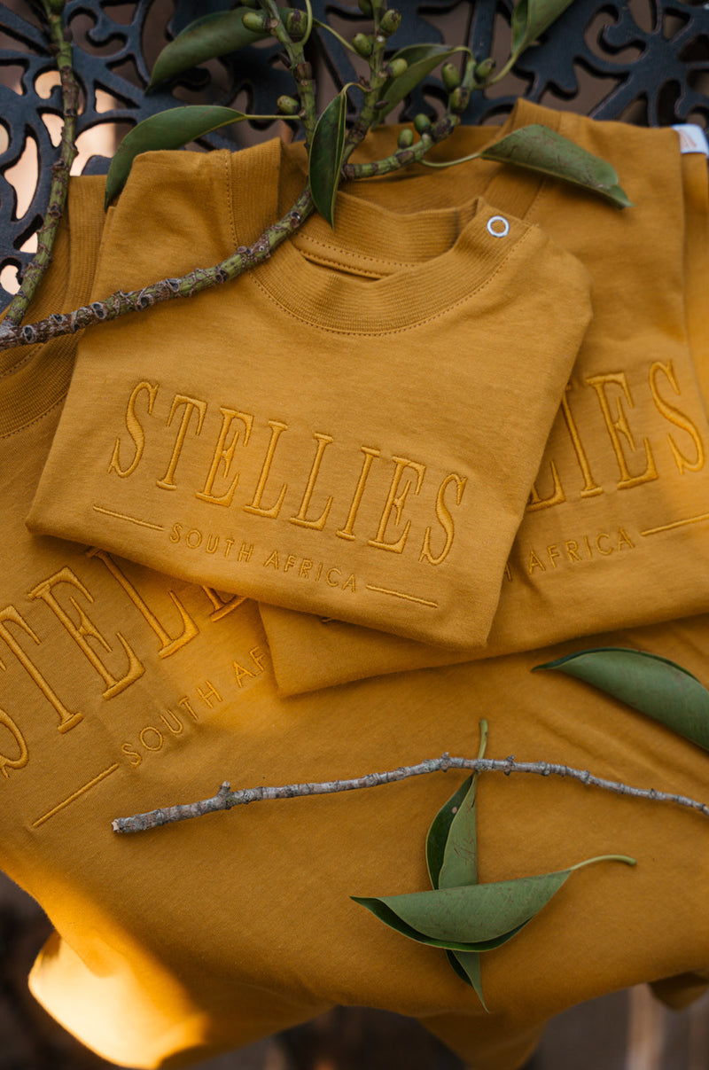 Signature Kids Tee in Mustard