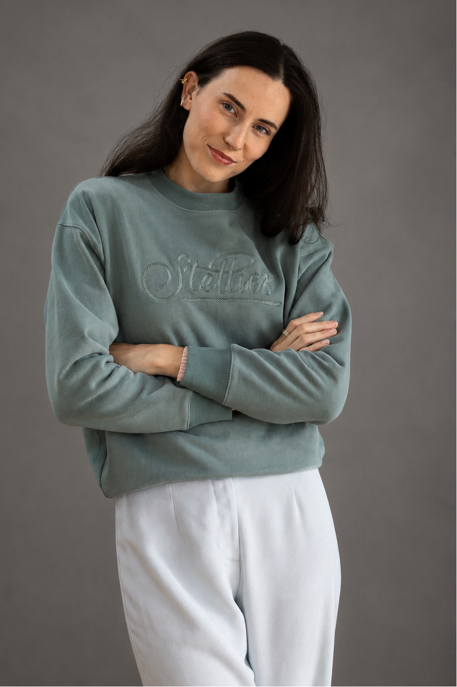 The Voyager Pullover in Ether