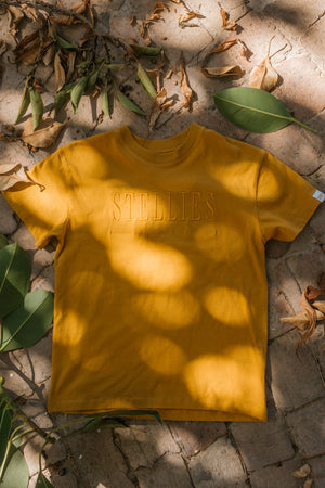 Signature Kids Tee in Mustard