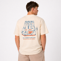 Gas Station Relaxed Tee in Creme