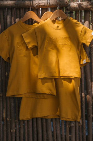 Signature Kids Tee in Mustard