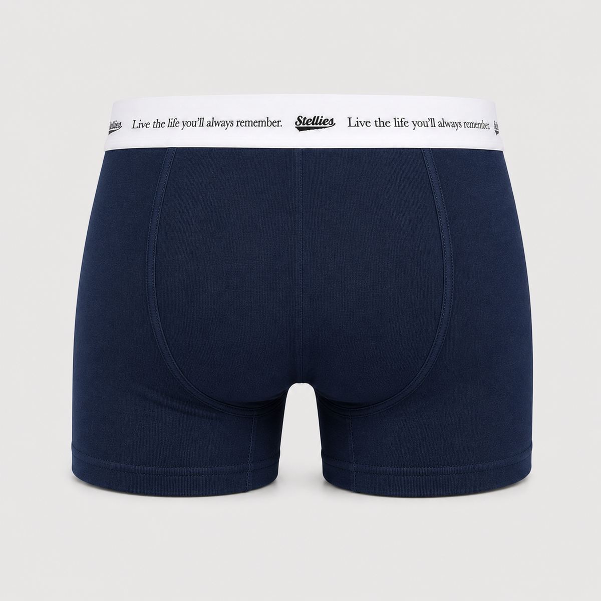 Men's Premium Cotton Boxer Briefs in Deep Navy