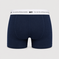 Men's Premium Cotton Boxer Briefs in Deep Navy