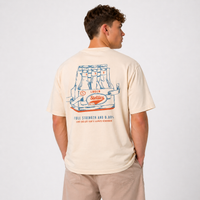 Gas Station Relaxed Tee in Creme