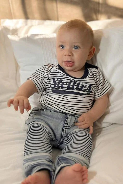 OG Kids Tee - Nautical Navy Striped
