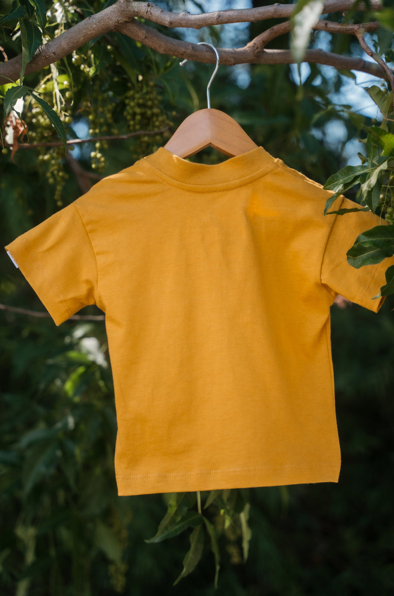 Signature Kids Tee in Mustard