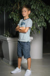 OG Kids Tee - Nautical Navy Striped