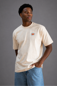 Gas Station Relaxed Tee in Creme