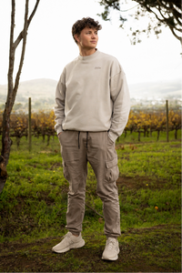 Jazzy Baggy Pullover in Taupe