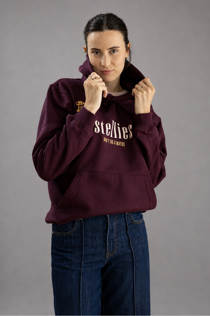 D.B.A.M Hoodie in Burgundy