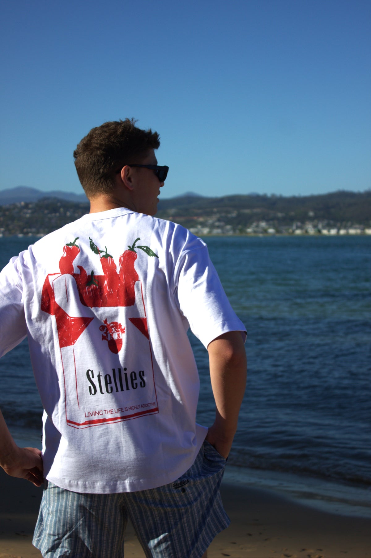 Smokin Hot Box Fit Tee in White