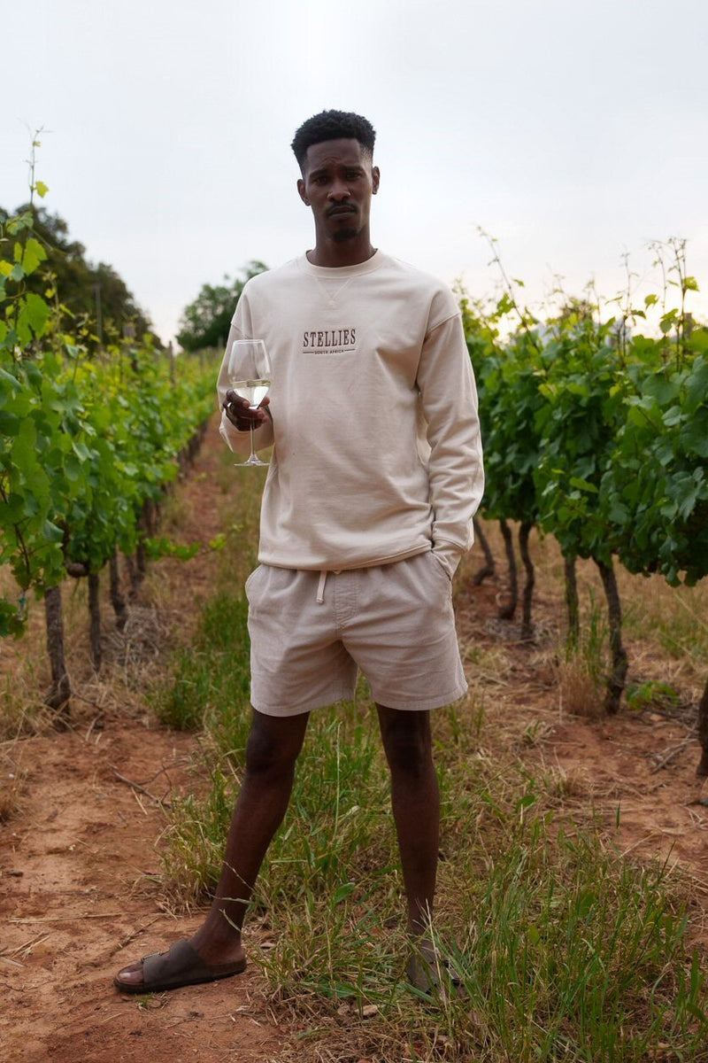 Signature Relaxed Pullover in Creme