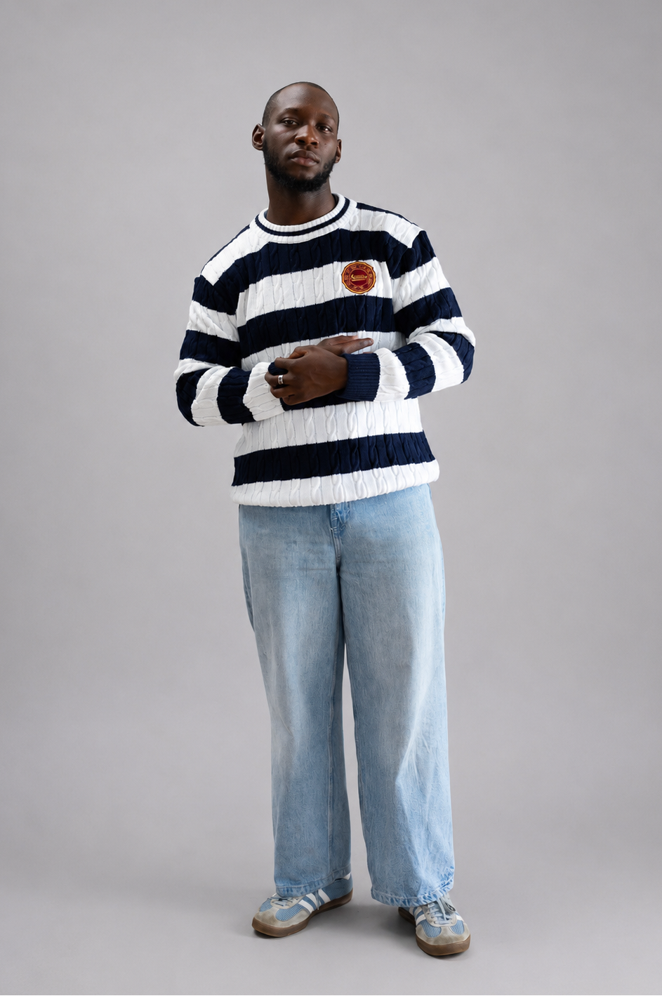 Commodore Knitted Jumper - Striped