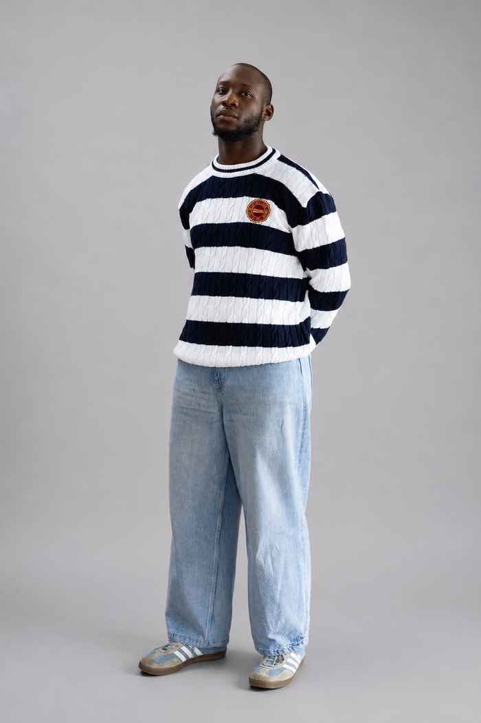 Commodore Knitted Jumper - Striped