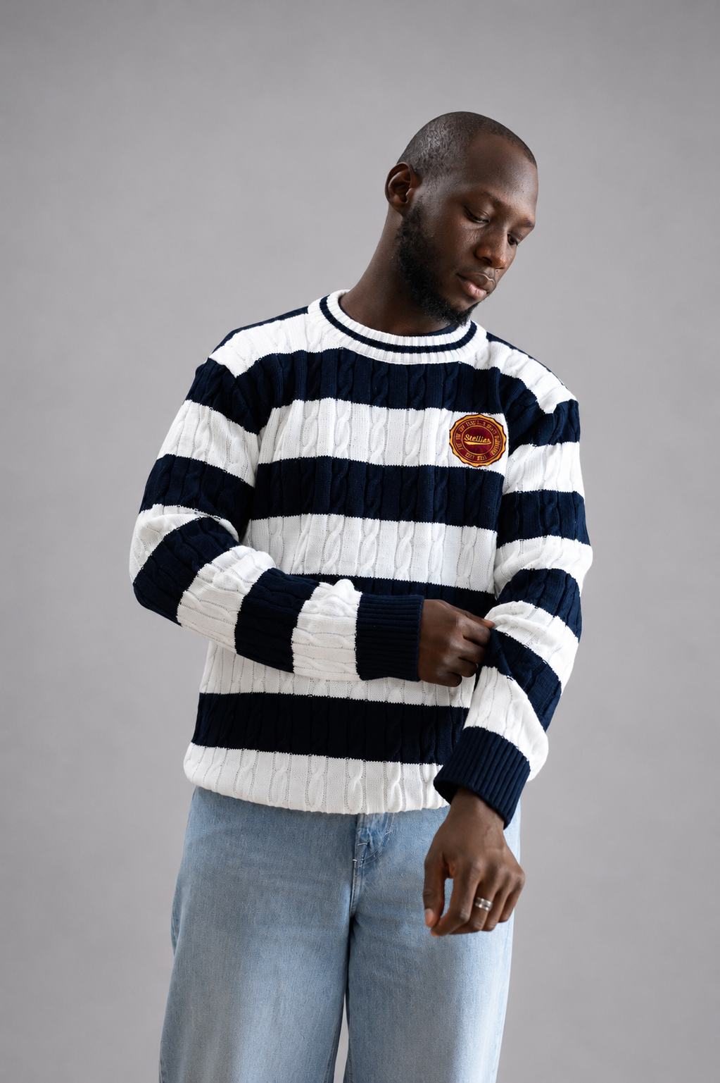 Commodore Knitted Jumper - Striped