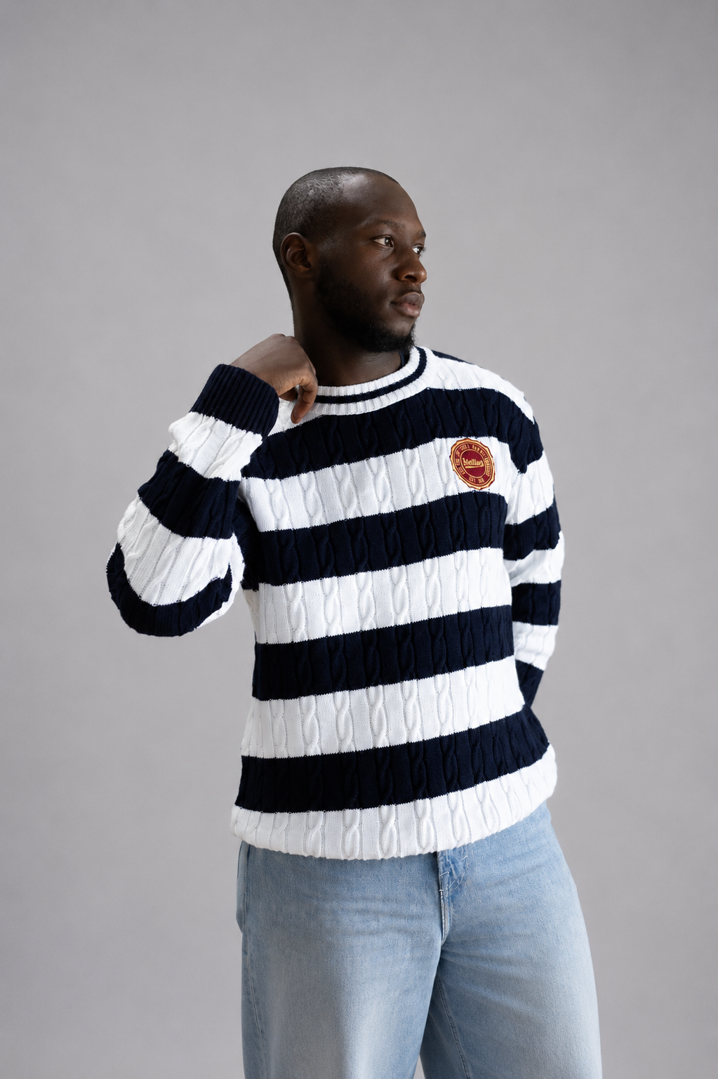 Commodore Knitted Jumper - Striped