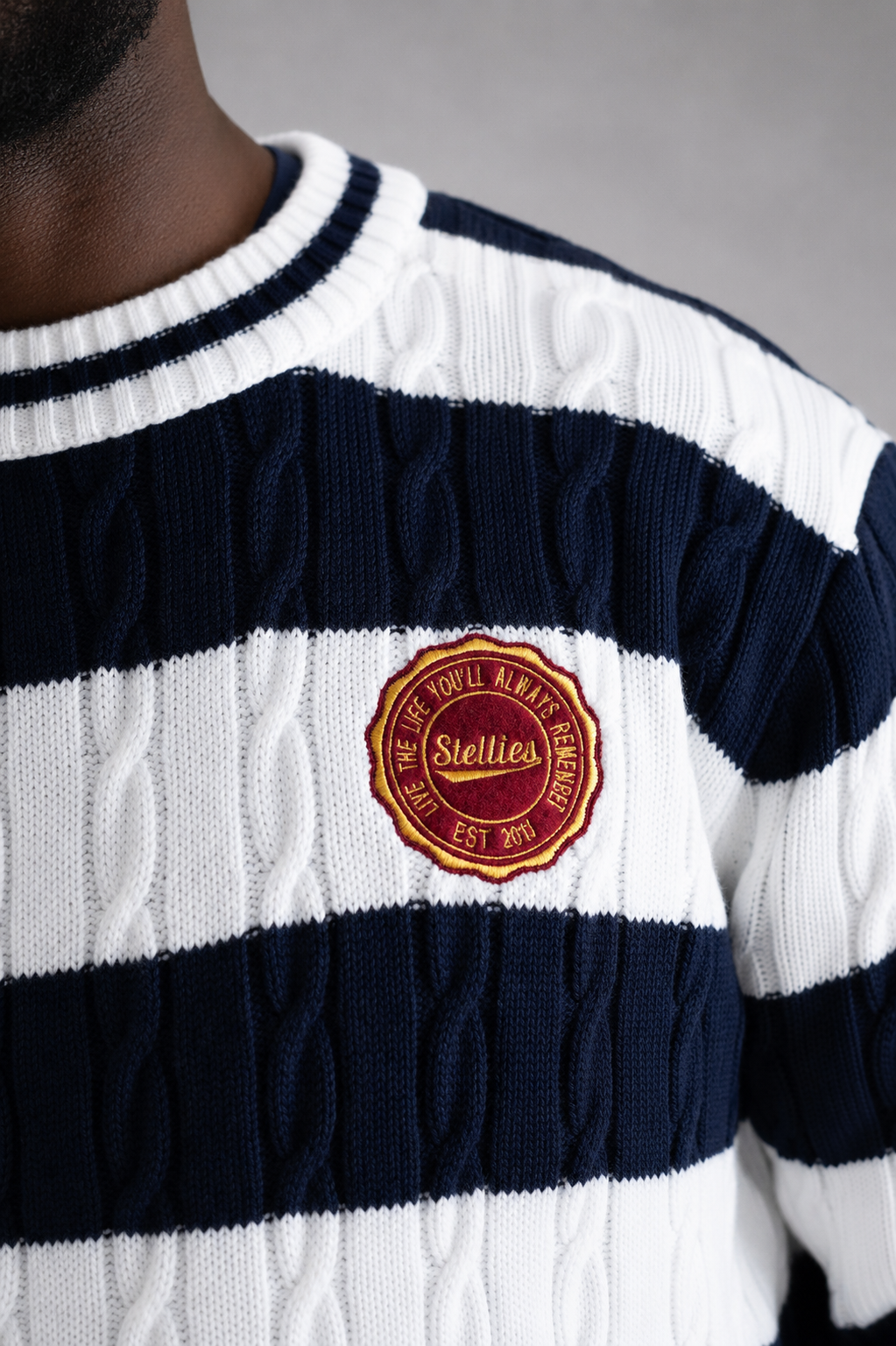 Commodore Knitted Jumper - Striped