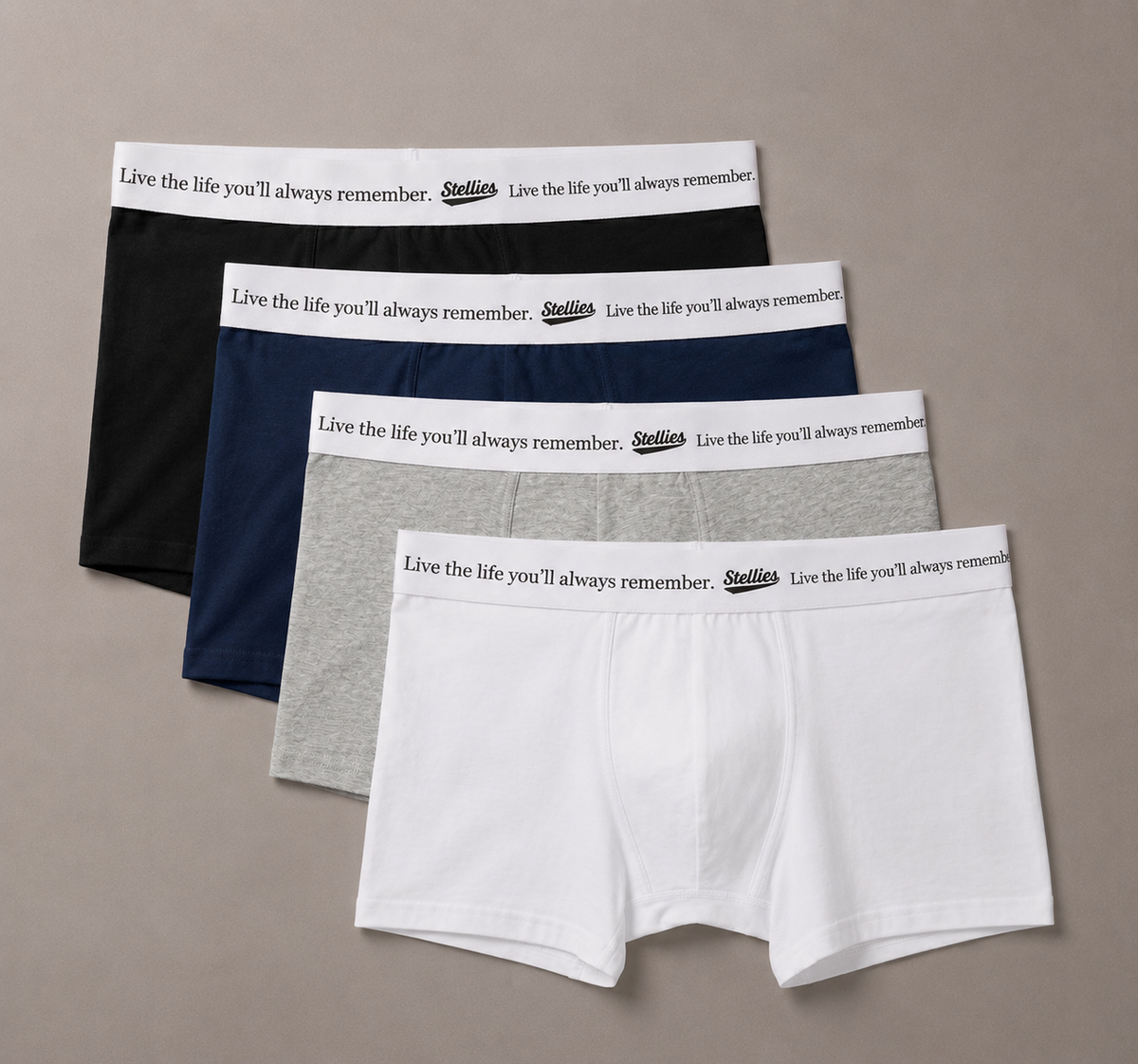 Men's Premium Cotton Boxer Briefs in Deep Navy