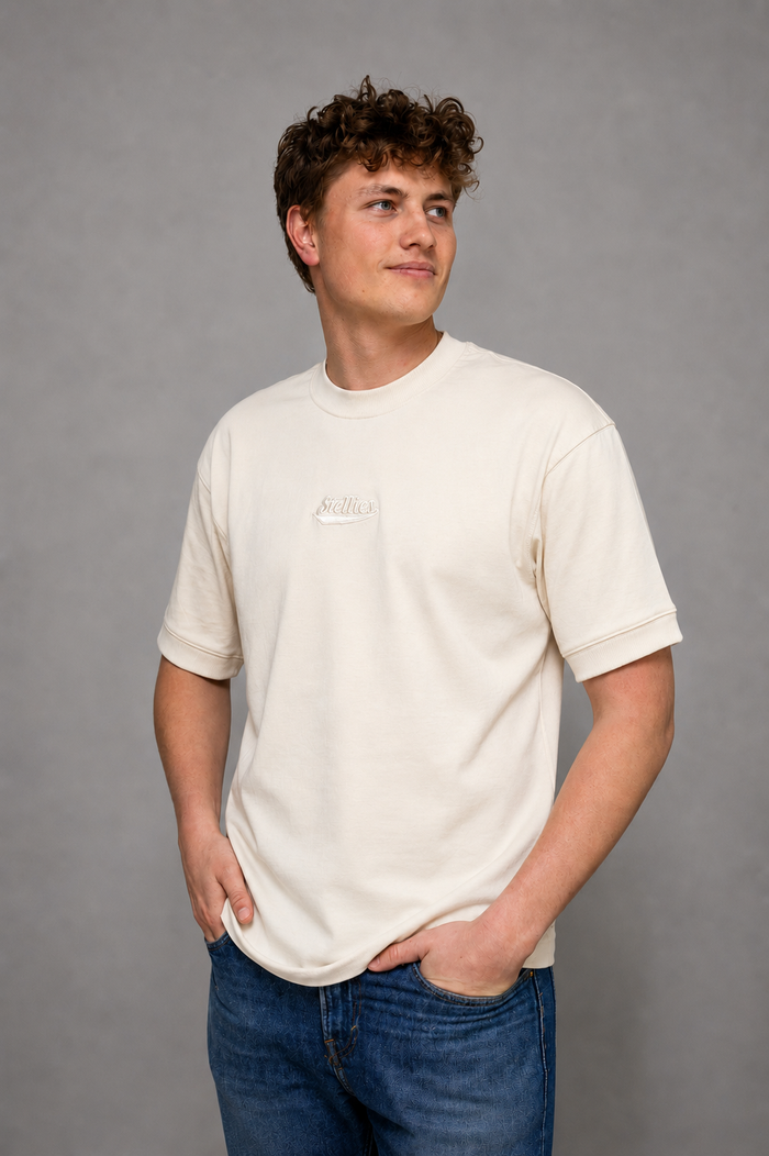 OG Relaxed Tee in Creme