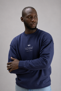 Prestige Relaxed Pullover in Navy