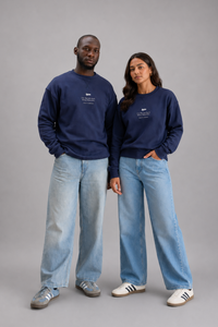 Prestige Relaxed Pullover in Navy