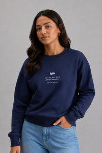 Prestige Relaxed Pullover in Navy