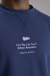 Prestige Relaxed Pullover in Navy