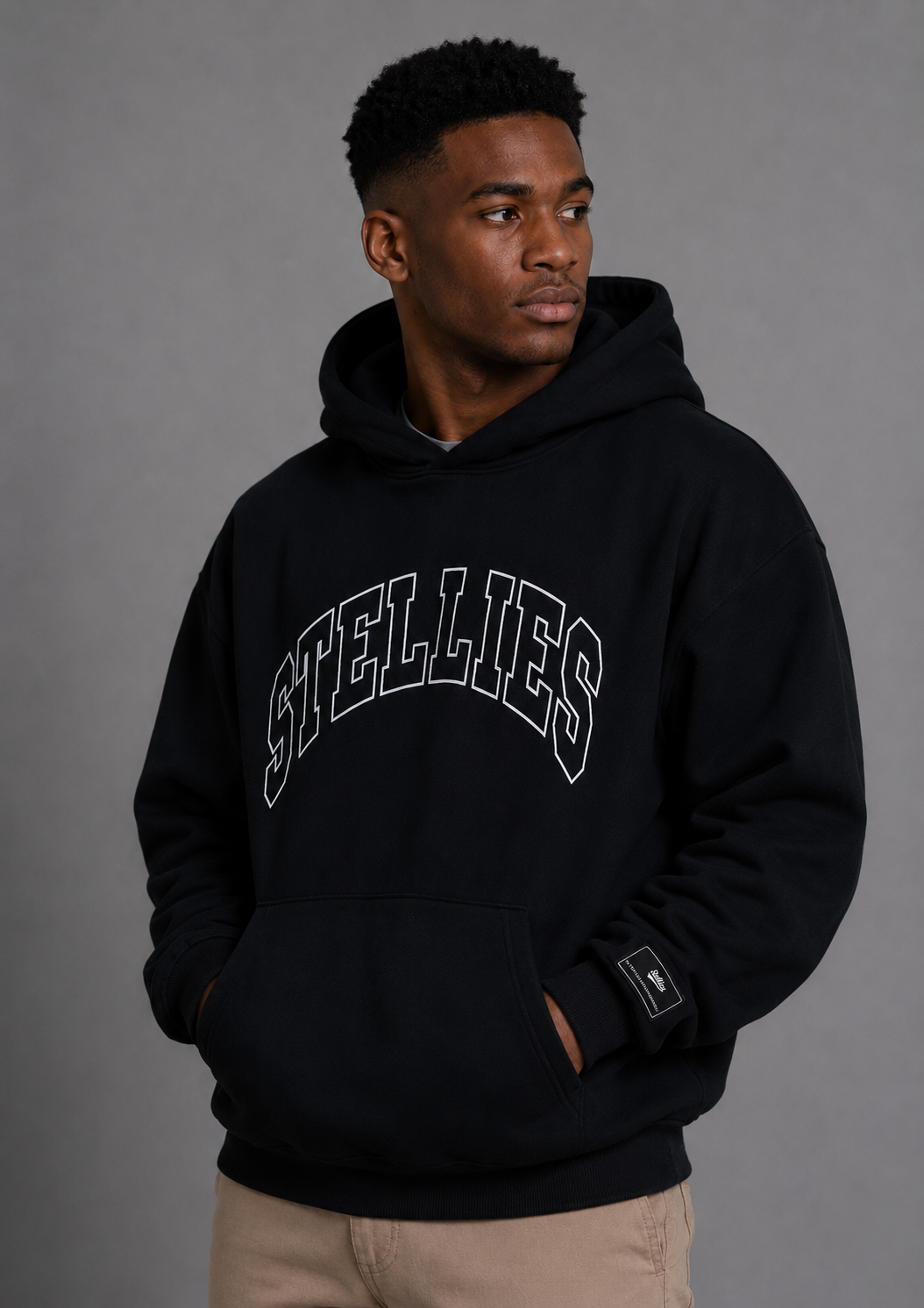 G.O.A.T Baggy Hoodie in Monochrome (unisex)