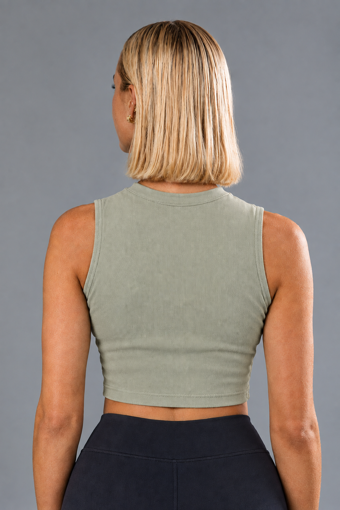 Prestige Boatneck Tank Top in Fern Green