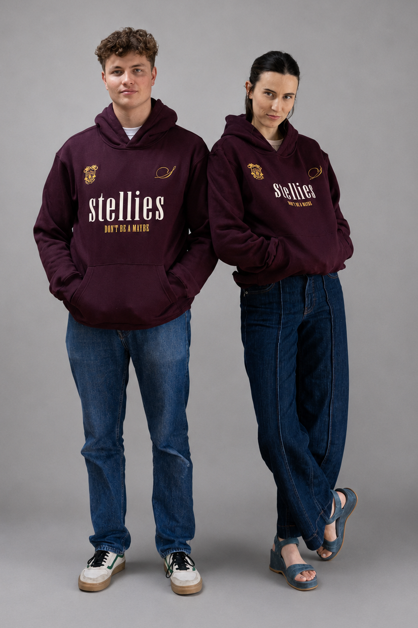 D.B.A.M Hoodie in Burgundy