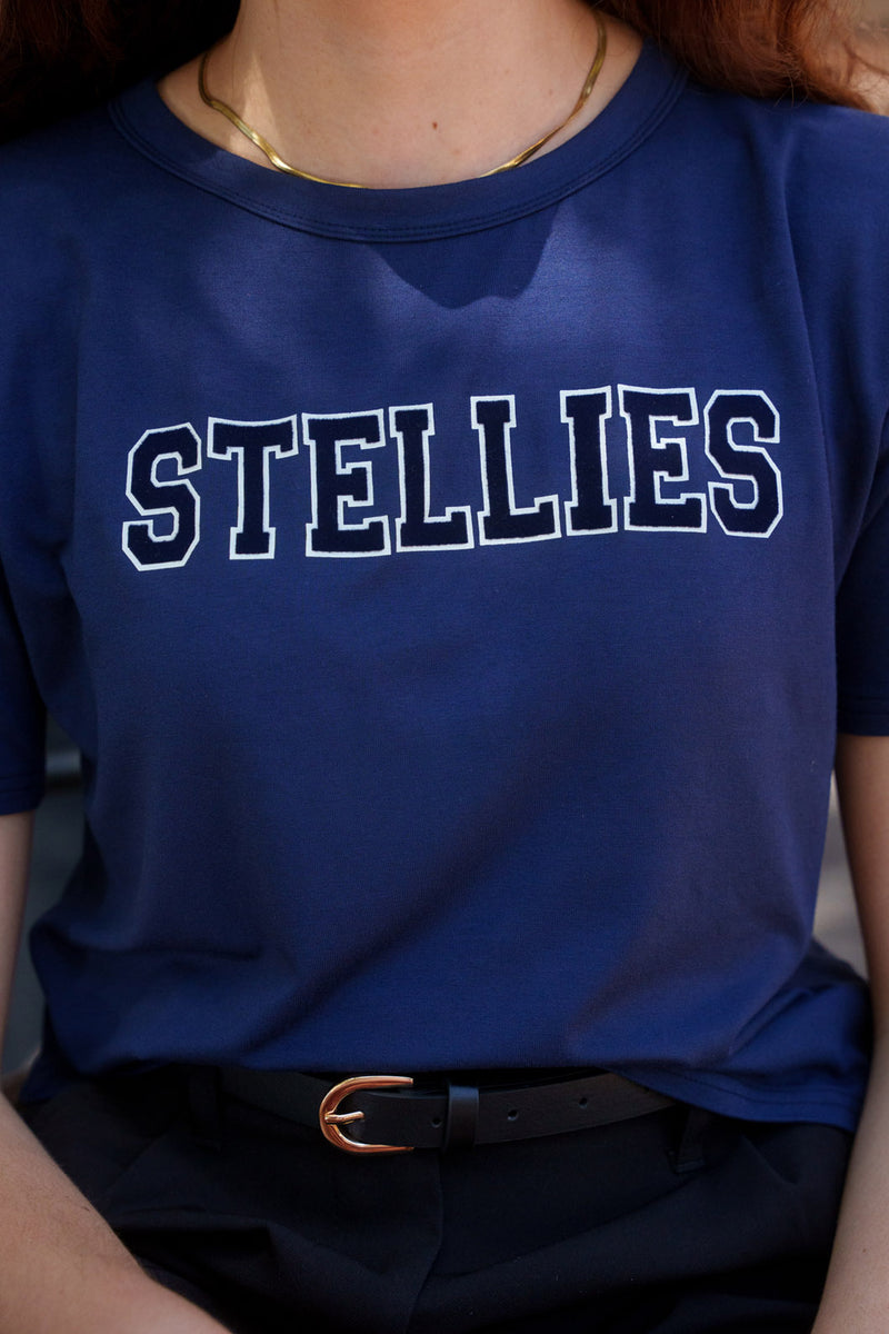 Dropped Shoulder T-Shirt - Navy