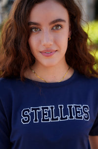 Dropped Shoulder T-Shirt - Navy